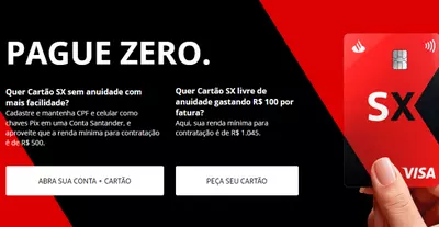 cartão de crédito Santander